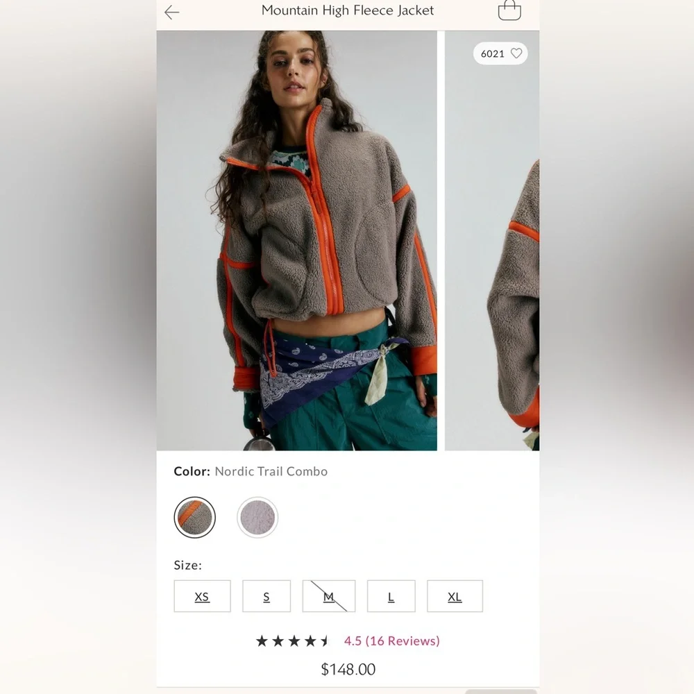 FP Movement Mountain High Fleece Evergreen Jacket - Picture 3 of 11